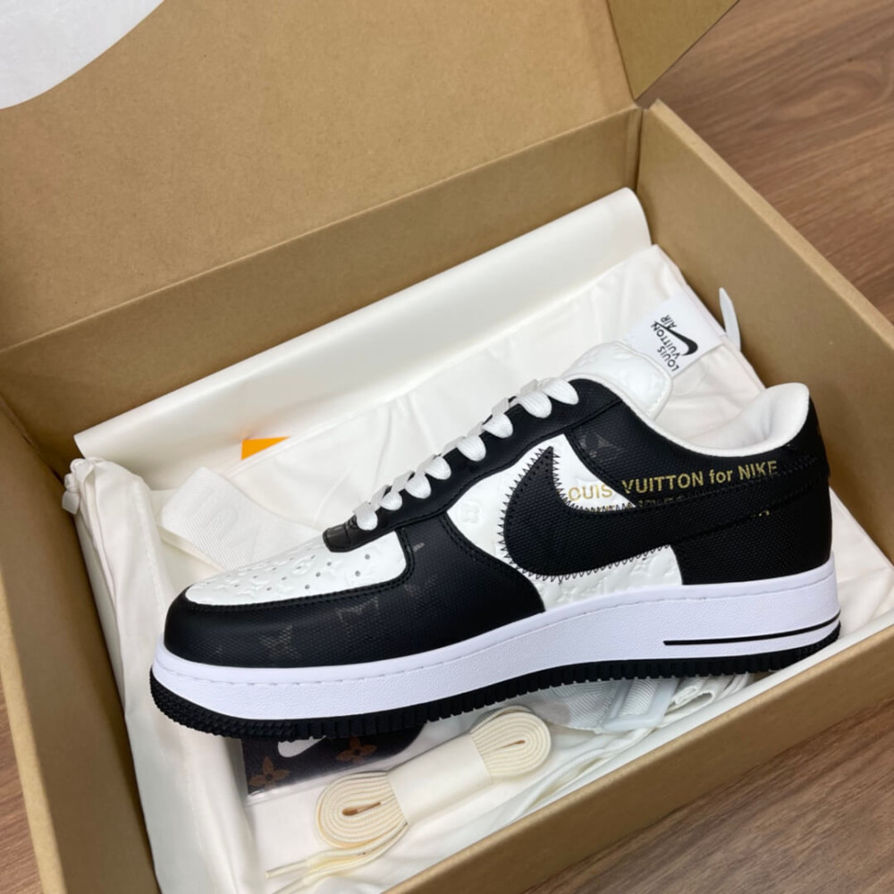 Louis Vuitton Virgil Abloh x Nike Air Force 1 Sneakers White/Red