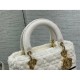 Christian Dior Medium Lady D-Lite Bag M05659 in Cannage Shearling