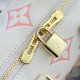 Louis Vuitton Monogram Empreinte Leather Speedy Bandouliere 20 Bag M46397 Creme/Pink