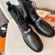 Hermes Glazed Calfskin Funk Ankle Boot H22207