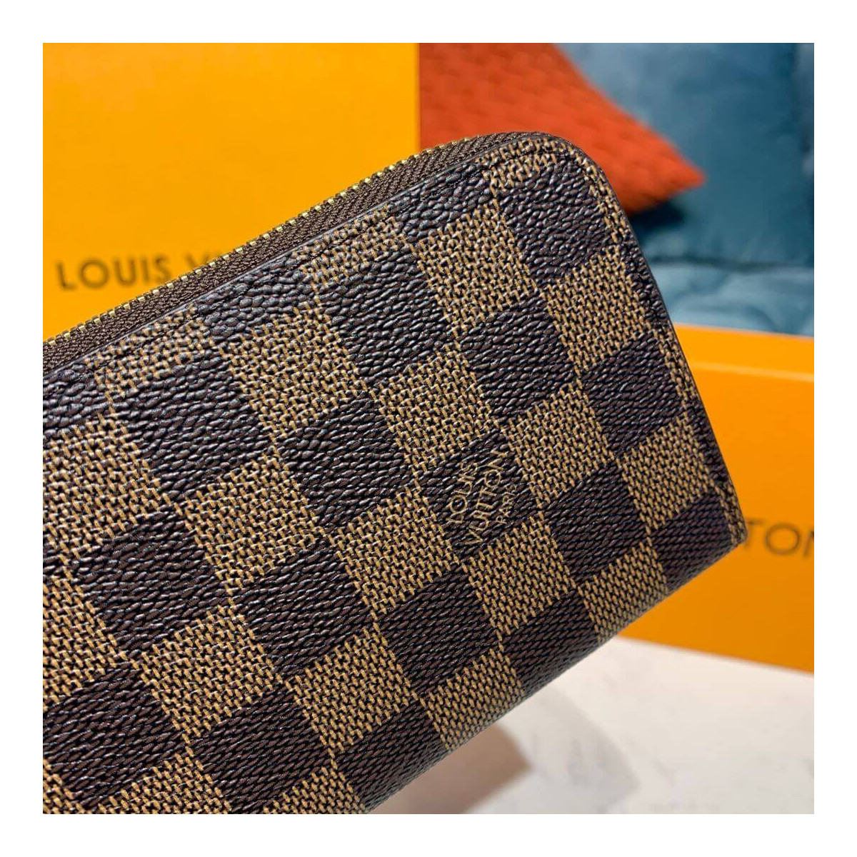 Louis Vuitton Damier Ebene Clemence Wallet N60534 N41626