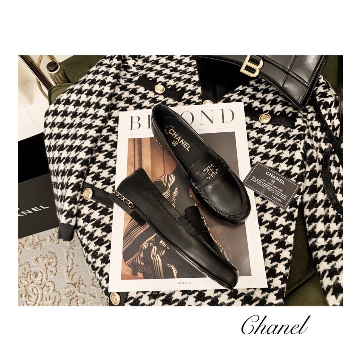 Chanel Chain Plain Loafers G35631