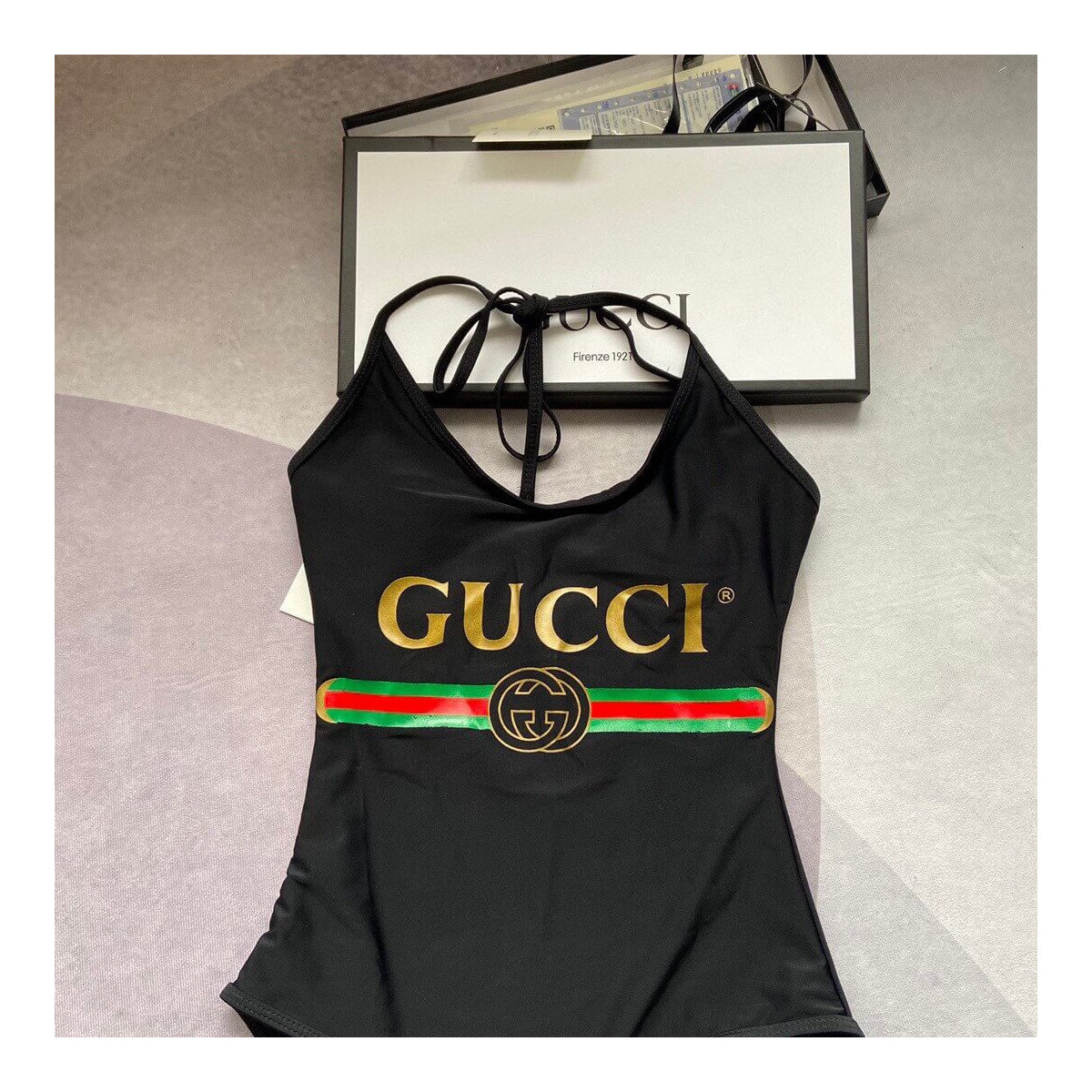 Gucci Logo One Piece Swimsuit 501899