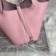 Hermes Picotin Lock Bag in Taurillon Clemence 3Q Rose Sakura