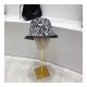 Prada Wool Bucket Hat In Zebra Print 2HC138