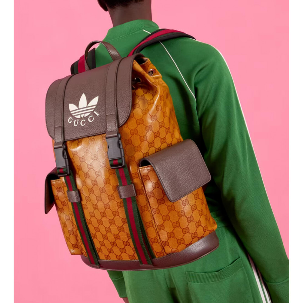 adidas x Gucci Backpack 495563 in GG Crystal Canvas