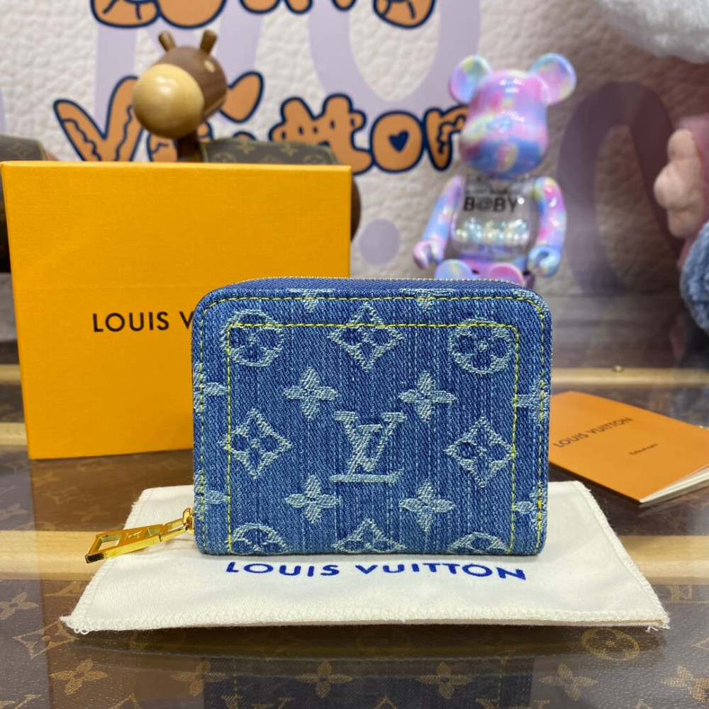 Louis Vuitton Monogram Denim Lou Wallet M83160