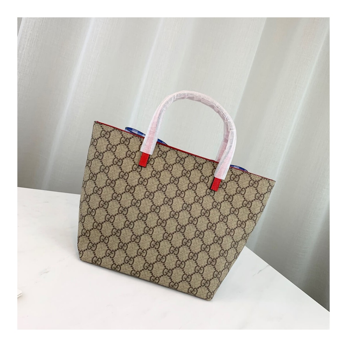 Gucci Children&#039;s GG Supreme Rainbow Bow Tote 501804