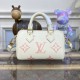 Louis Vuitton Monogram Empreinte Leather Nano Speedy M81913 Creme/Pink