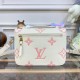 Louis Vuitton Monogram Empreinte Pochette Metis Creme/Rose Trianon