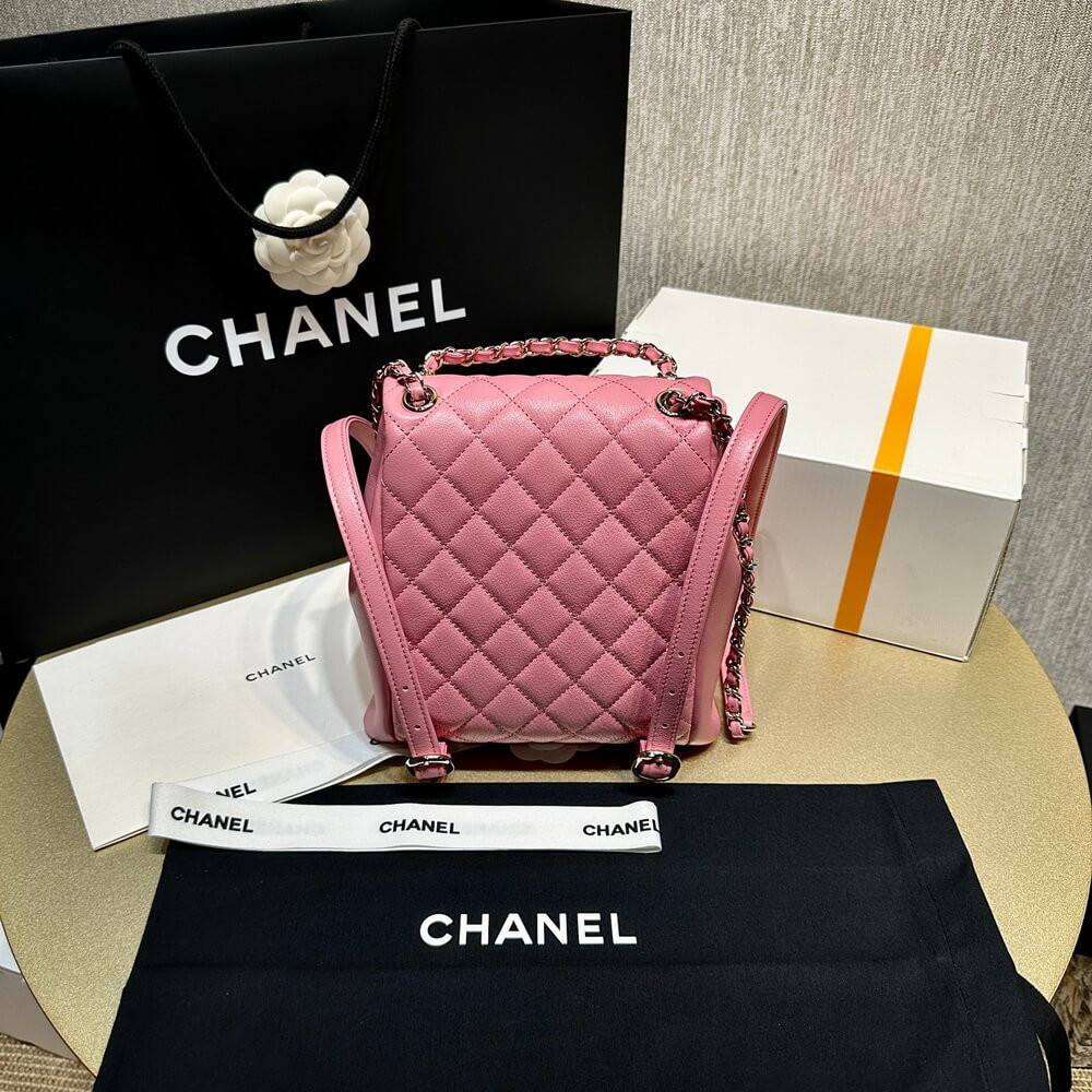 Chanel Small Duma Backpack Quilted Calfskin AS3860