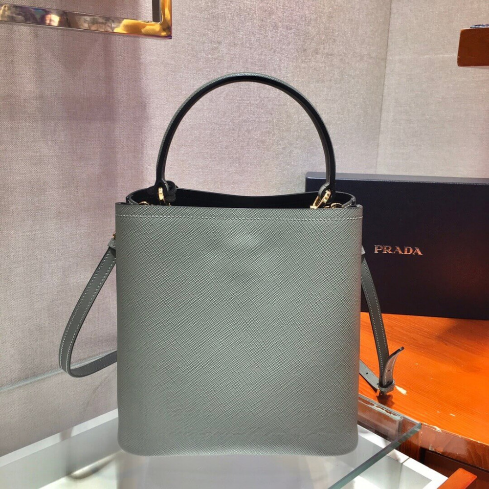 Prada Saffiano Leather Medium Panier Bag 1BA212