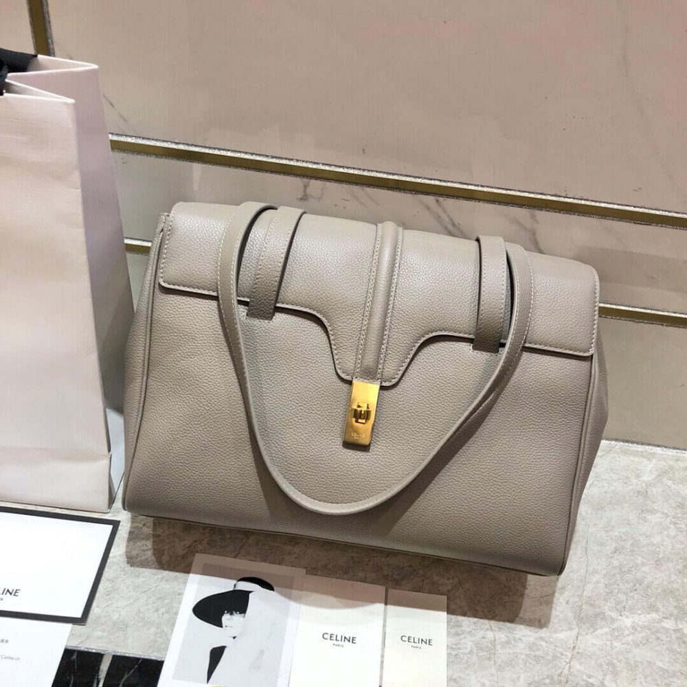 Celine Medium Soft 16 Bag In Grained Calfskin 195543