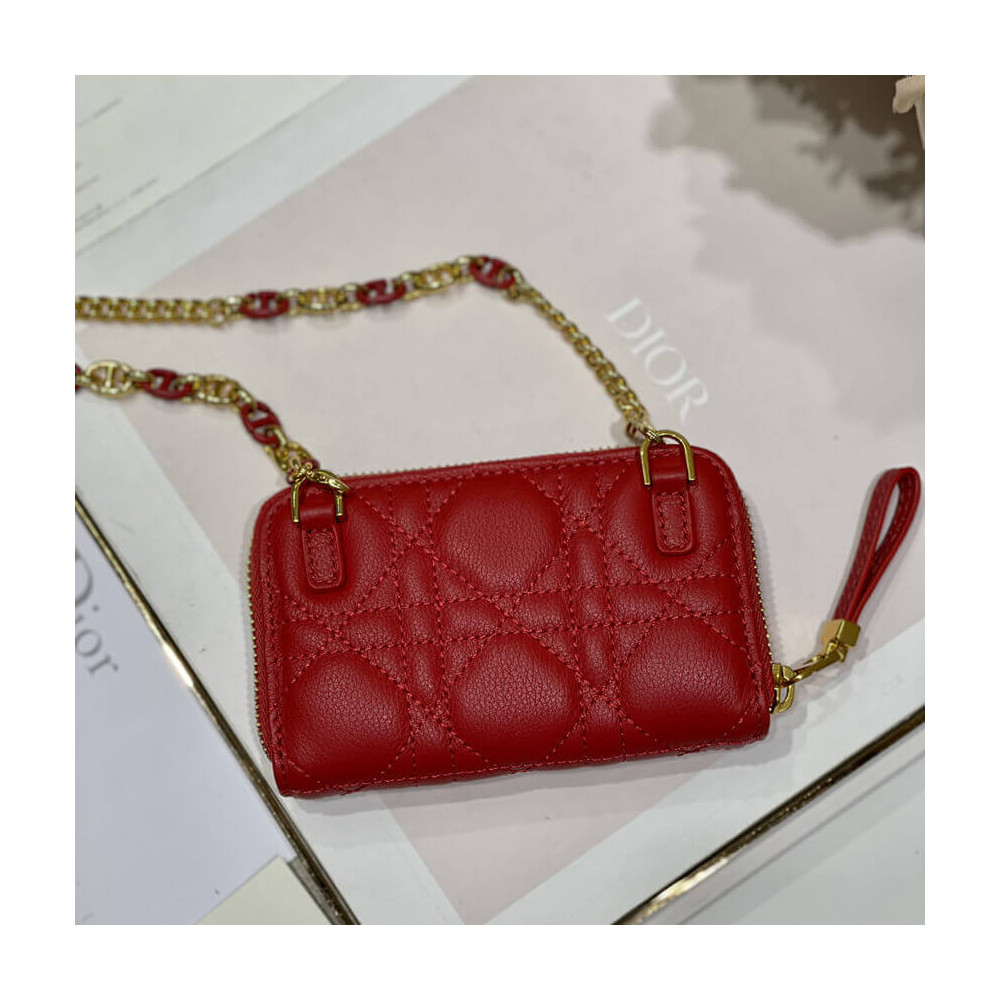 Christian Dior Mini Caro Zipped Pouch S5087