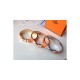 Hermes Narrow Clic H Bracelet In Orange