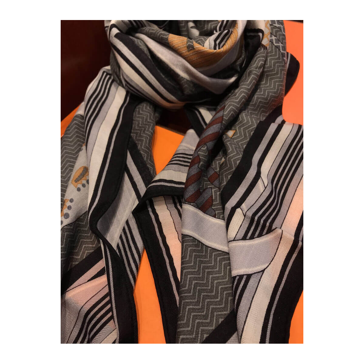 Hermes Horse Print Scarf H2204