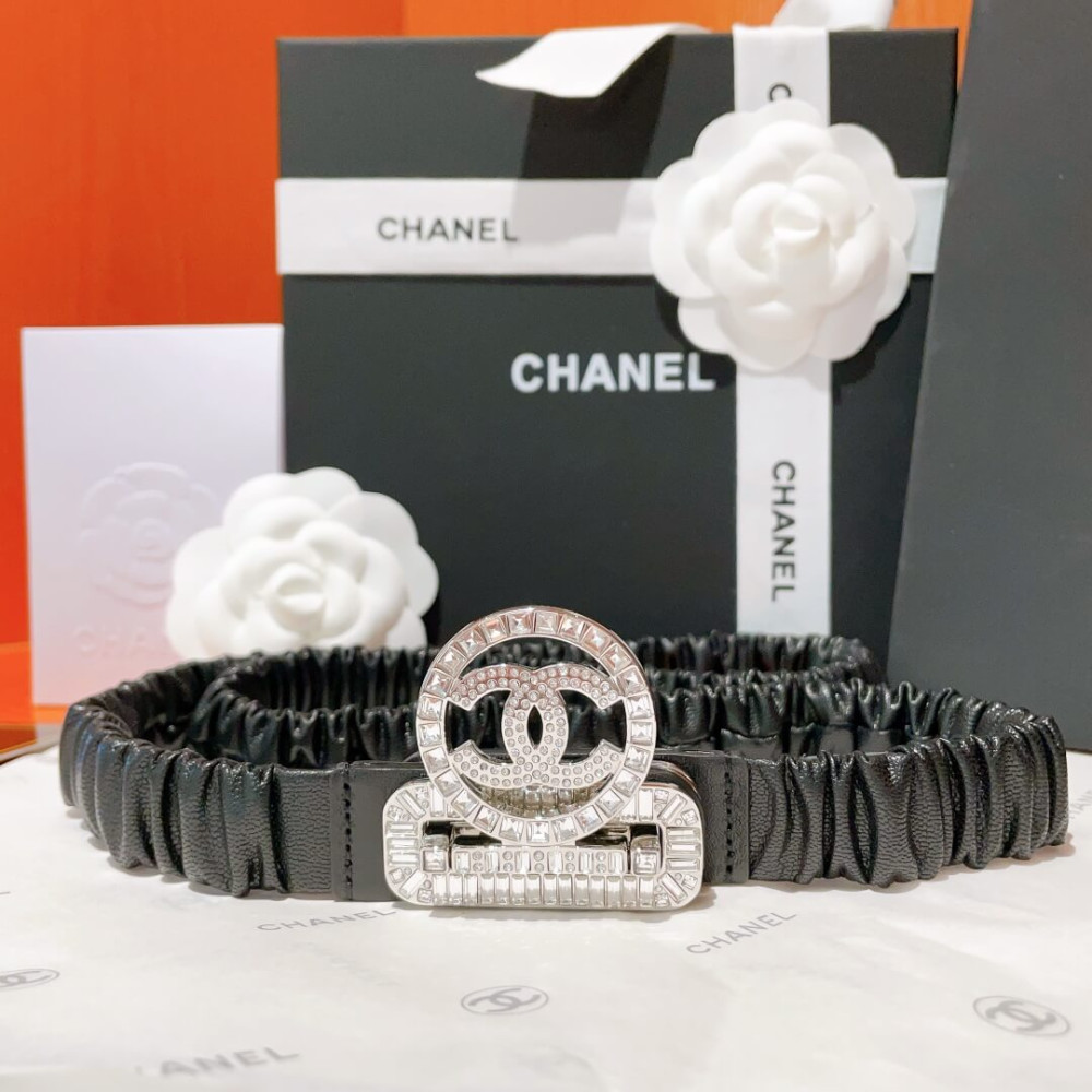 Chanel Elastic Waistbelt Black AA8931