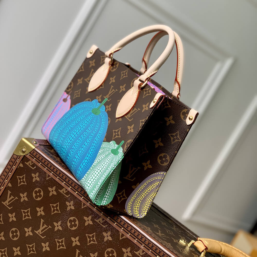 LV x YK OnTheGo PM with Pumpkin Print M46467