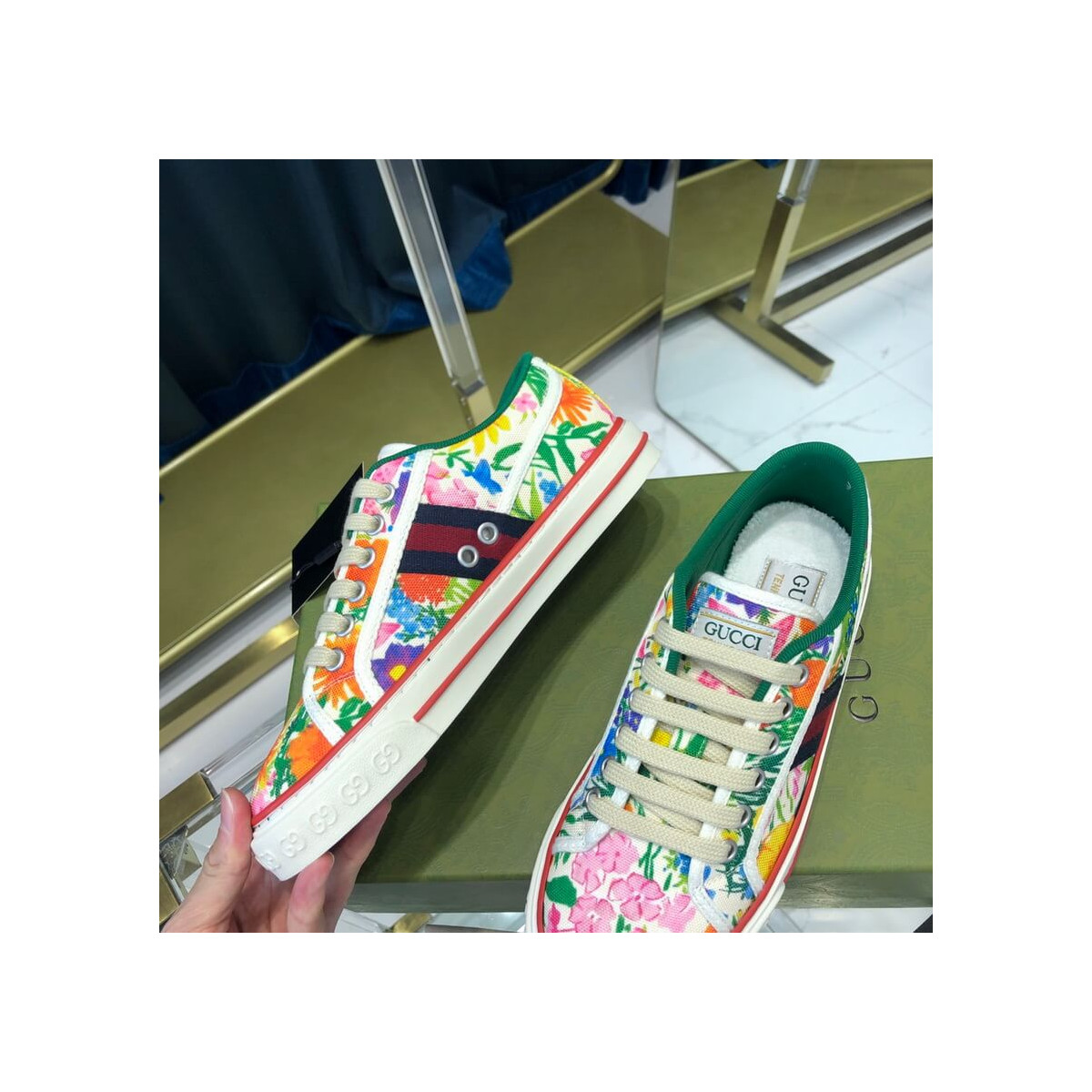 Gucci Tennis 1977 Ken Scott Print Sneaker 651505