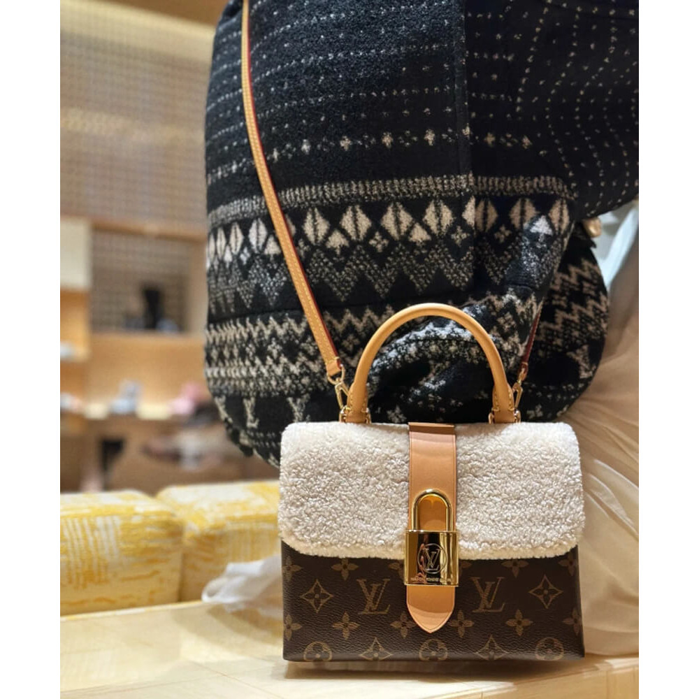 Louis Vuitton Monogram and Shearling Locky BB M46318