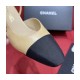 Chanel Goatskin &amp; Grosgrain Slingbacks Beige G31318