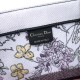 Christian Dior Book Tote White Multicolor Florilegio Embroidery