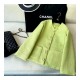 Chanel Wool Tweed Jacket P65294 Green