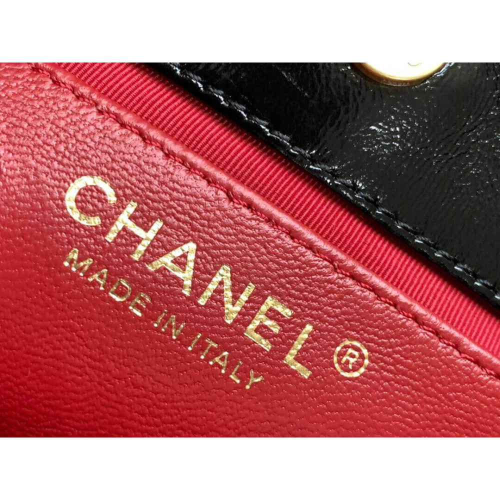 Chanel Small Hobo Bag in Shiny Crumpled Calfskin AS3710