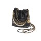 Chanel 22 Mini Bag Shiny Crumpled Calfskin with Pearl Chain AS3980