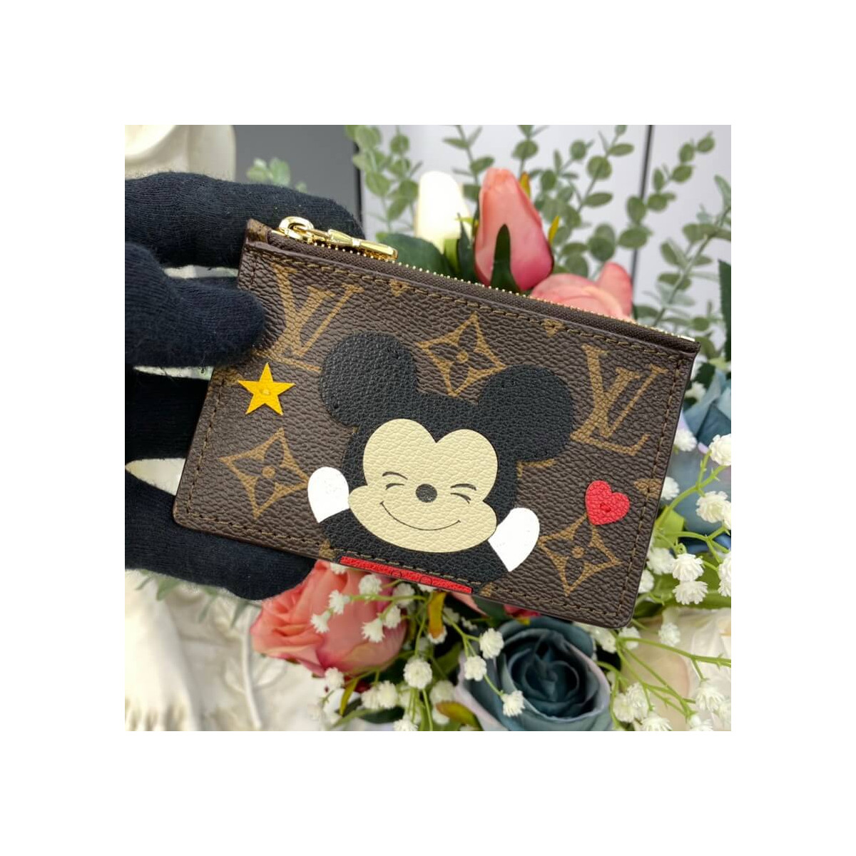 Louis Vuitton Mickey Mouse Coin &amp; Card Holder