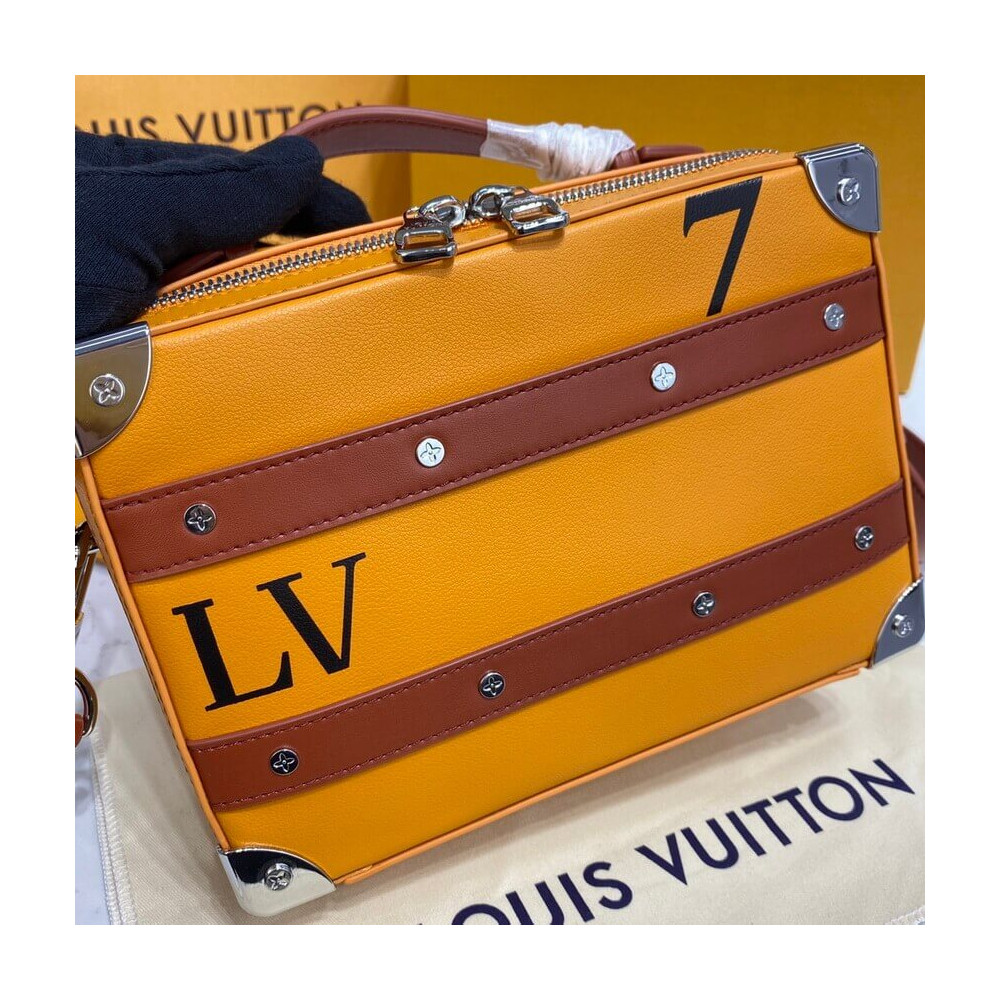 Louis Vuitton LVxNBA Orange Leather Handle Trunk M45785