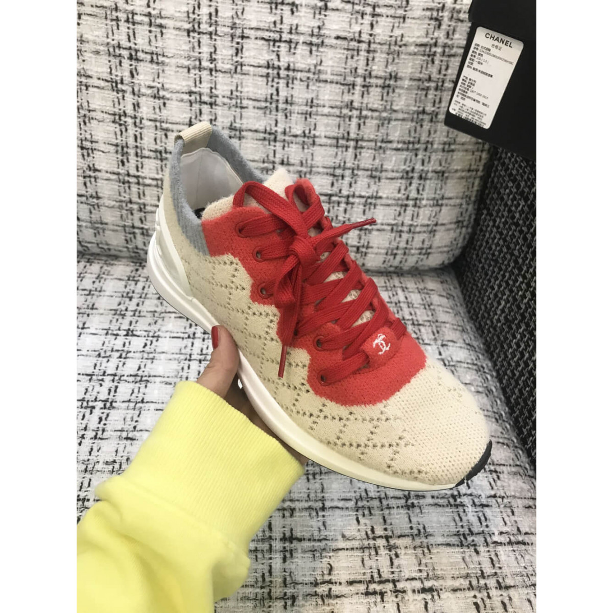 Chanel Mixed Fibers Sneakers G35549