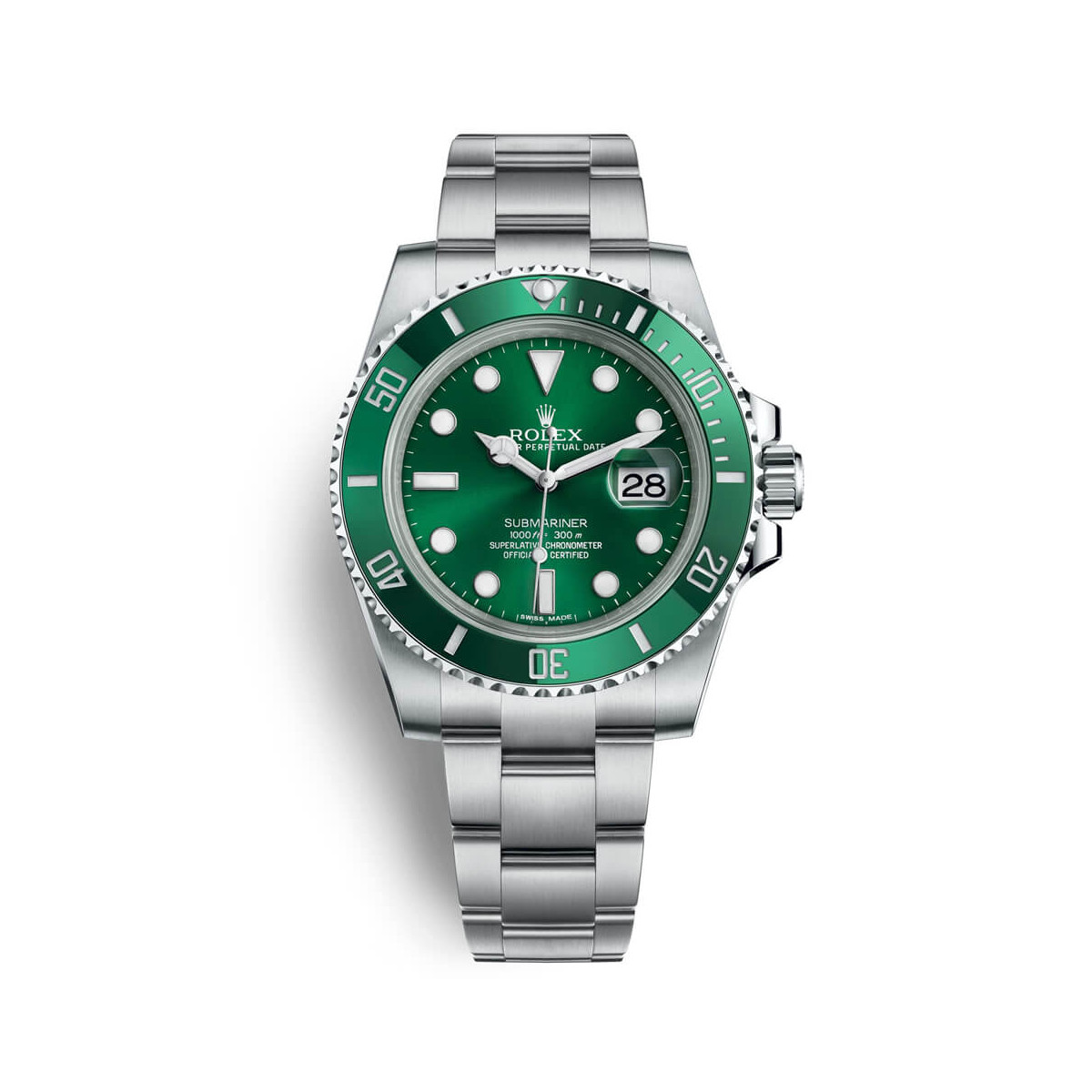 Rolex Submariner Date Watch Green M1166