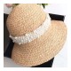 Chanel Straw CC Fedora Hat with Pearl D009