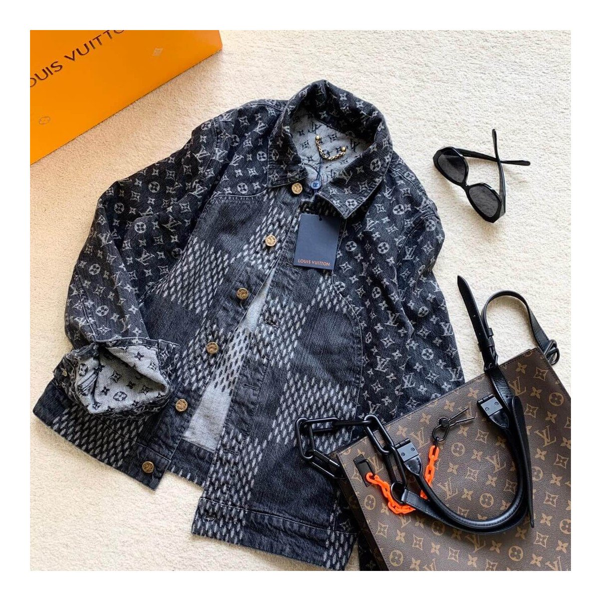 Louis Vuitton x Nigo Damier Giant Rib Jacket 1A7XBV