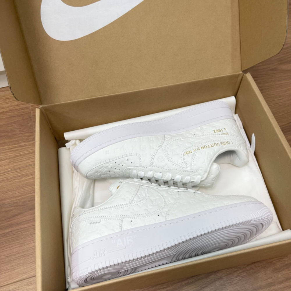 Nike Air Force 1 Louis Vuitton Triple 1A9V9U White