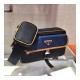 Prada Nylon Cross-Body Bag 2VH074 Black/Blue/Yellow