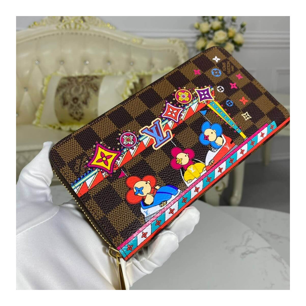 Louis Vuitton Christmas Animation 2020 Zippy Wallet N60403