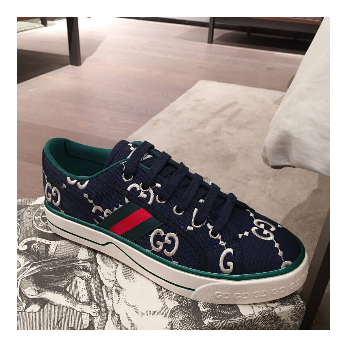 Gucci Tennis 1977 Sneaker 606110 Blue