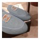 Chanel Denim Logo Loafers G35782