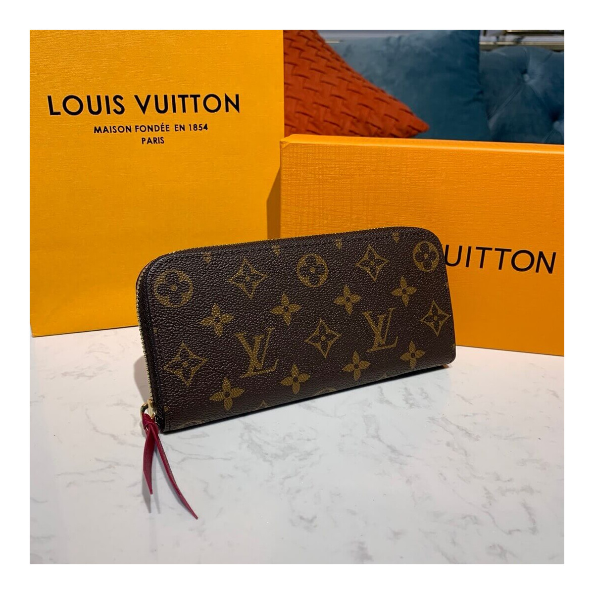 Louis Vuitton Monogram Clemence Wallet M60742 M61298