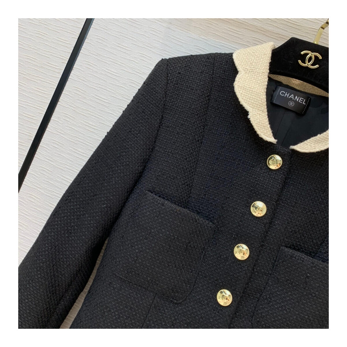 Chanel Wool Tweed Jacket A8597