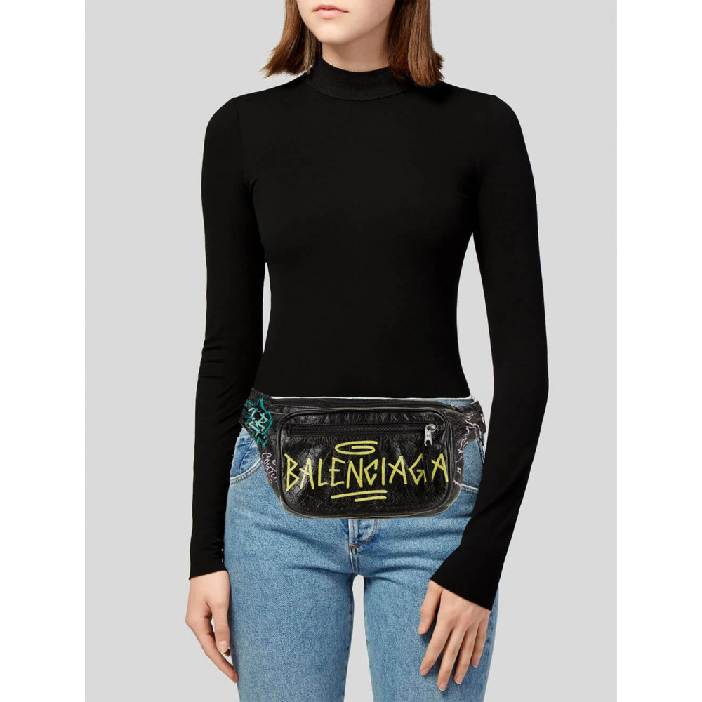 Balenciaga Graffiti Explorer Waist Bag 180402