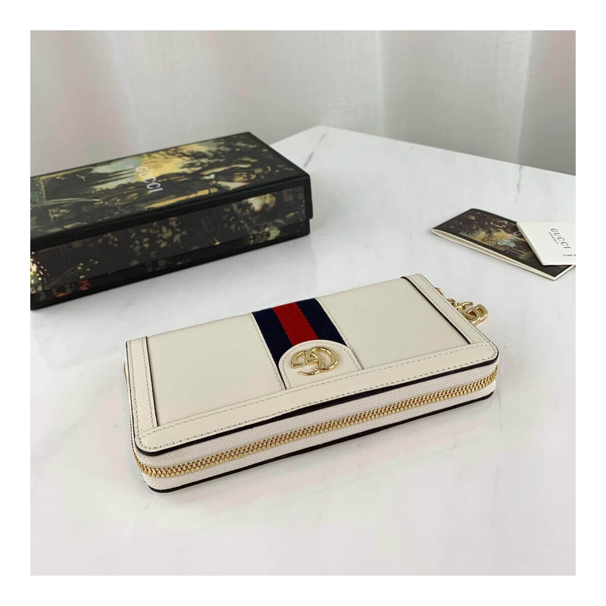 Gucci Ophidia Zip Around Wallet 523154