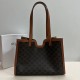 Celine Cabas 16 In Triomphe Canvas and Calfskin 114482