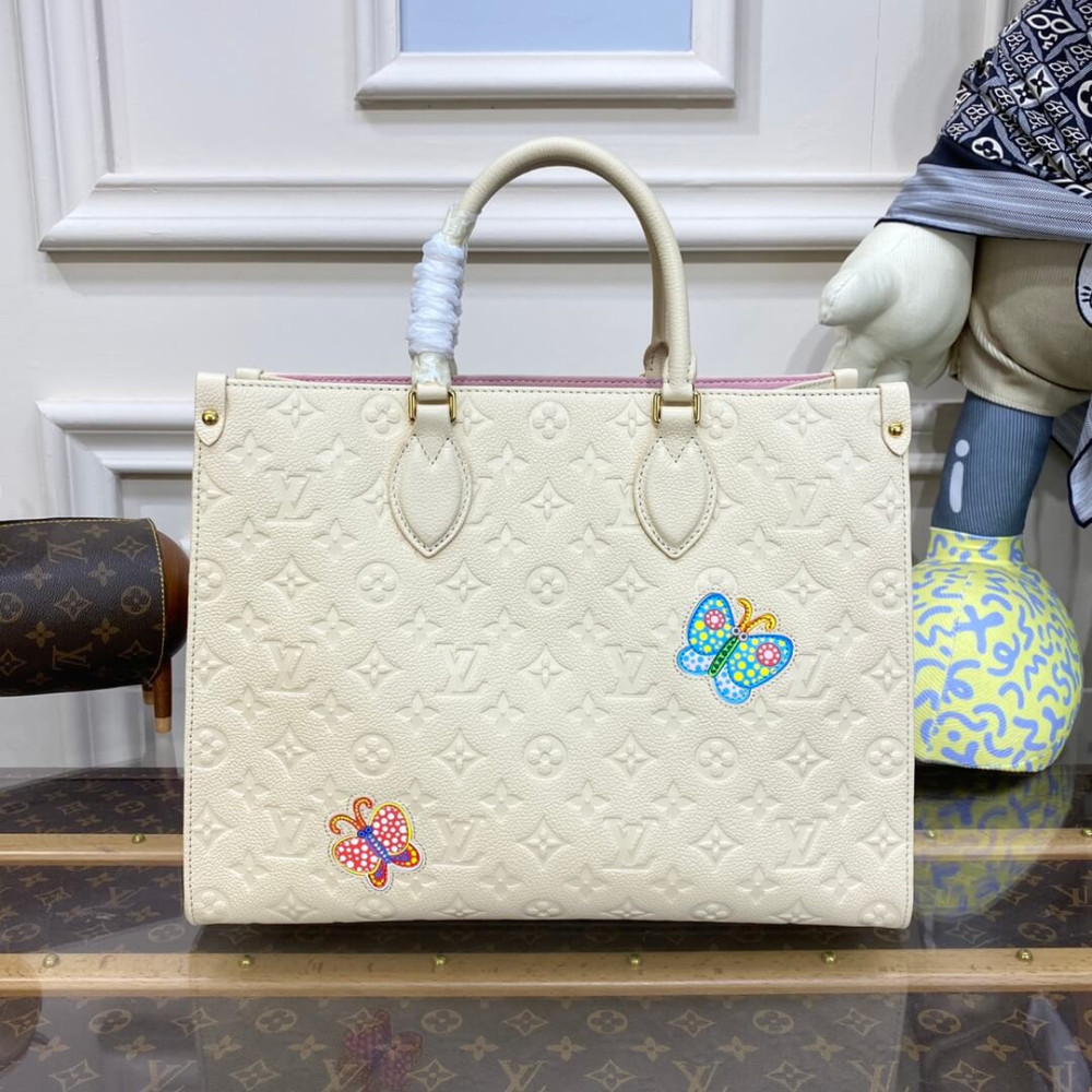 LV x YK OnTheGo MM with Flower Marquetry M46416