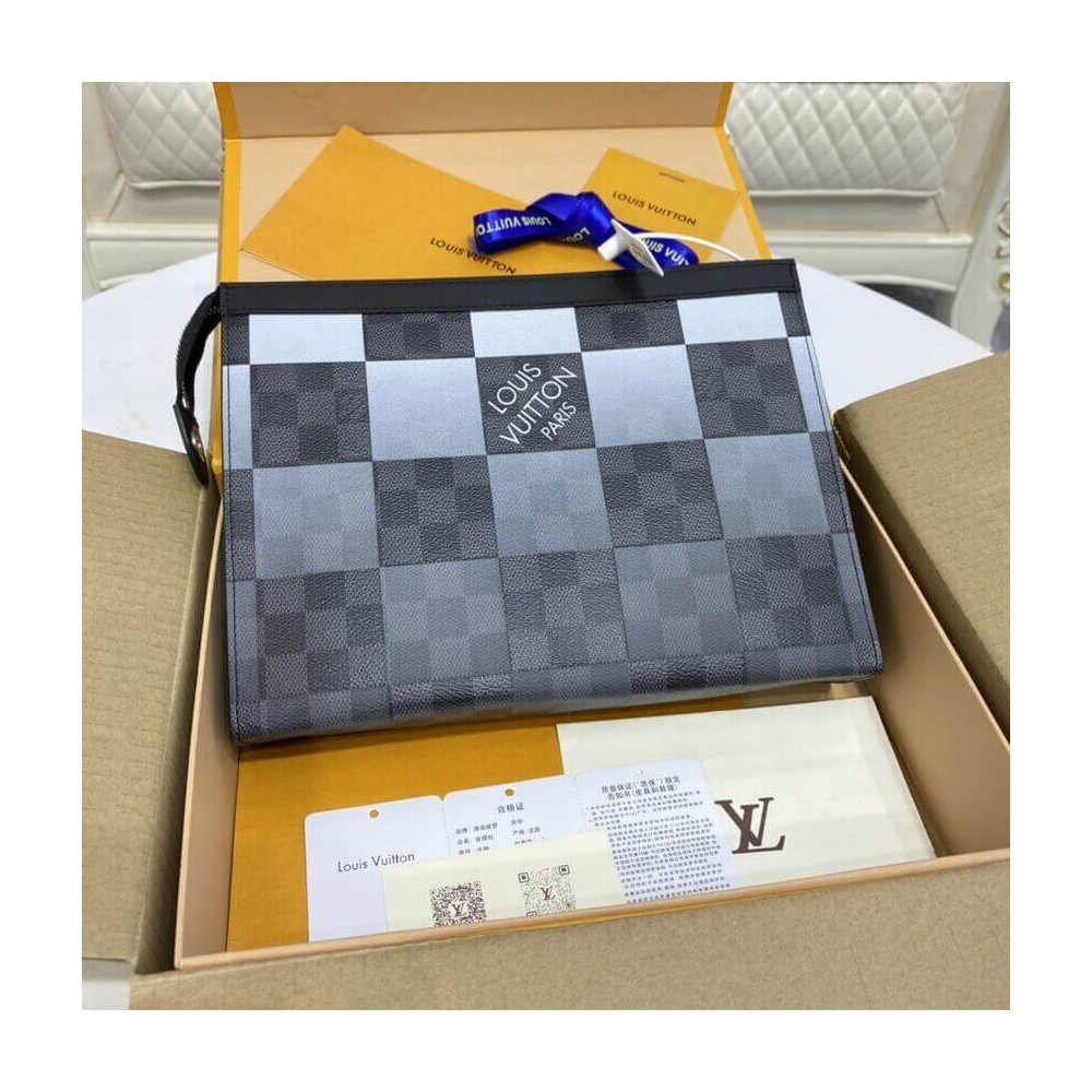 Louis Vuitton Damier Graphite Pochette Voyage MM N60412