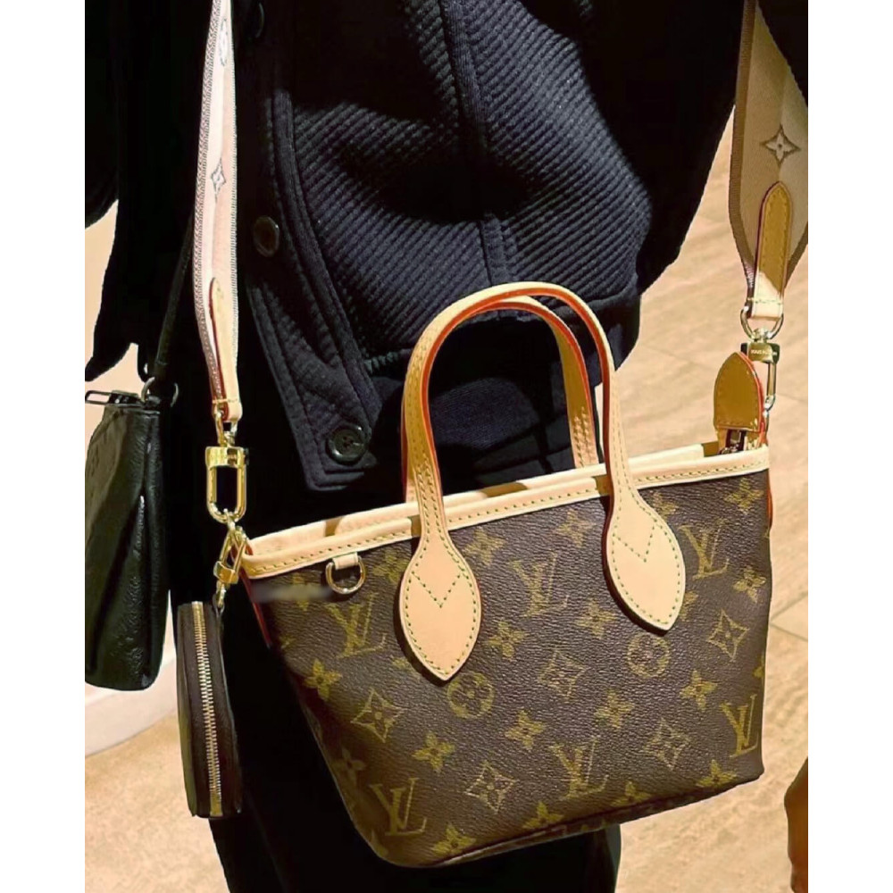 Louis Vuitton Monogram Canvas Neverfull BB M46705 Beige