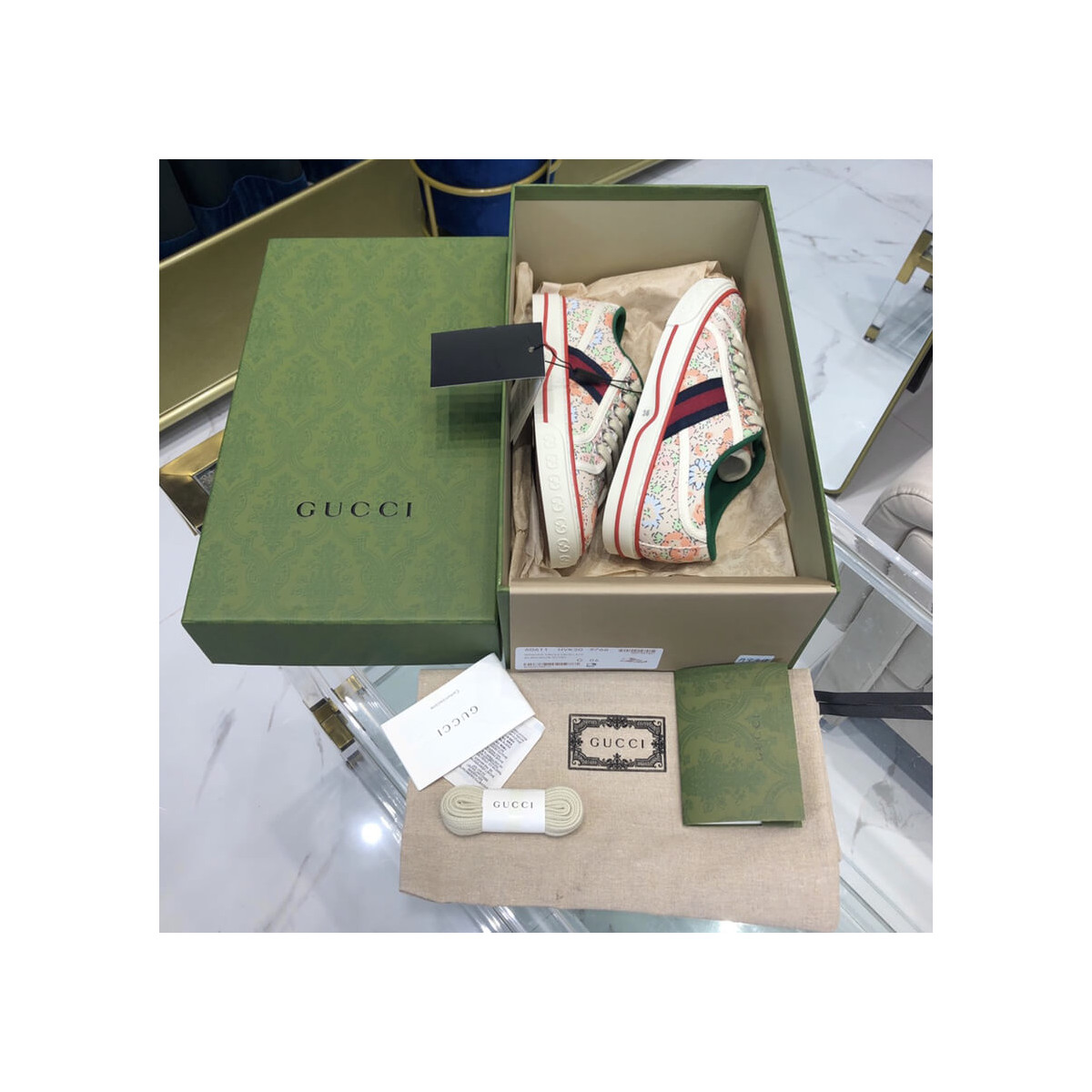 Gucci Tennis 1977 Liberty London Sneaker 606110