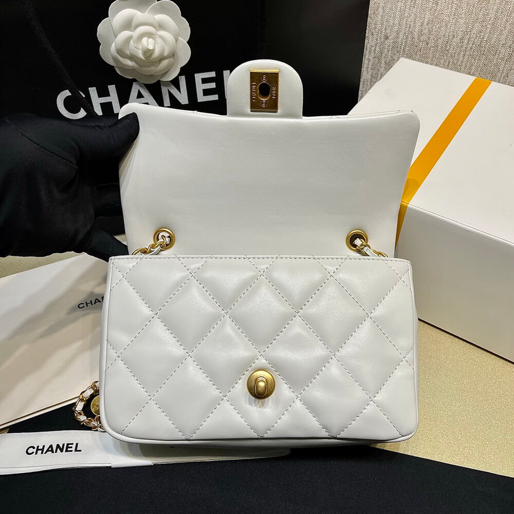 Chanel Mini Flap Bag 20cm Heart Chain AS3457